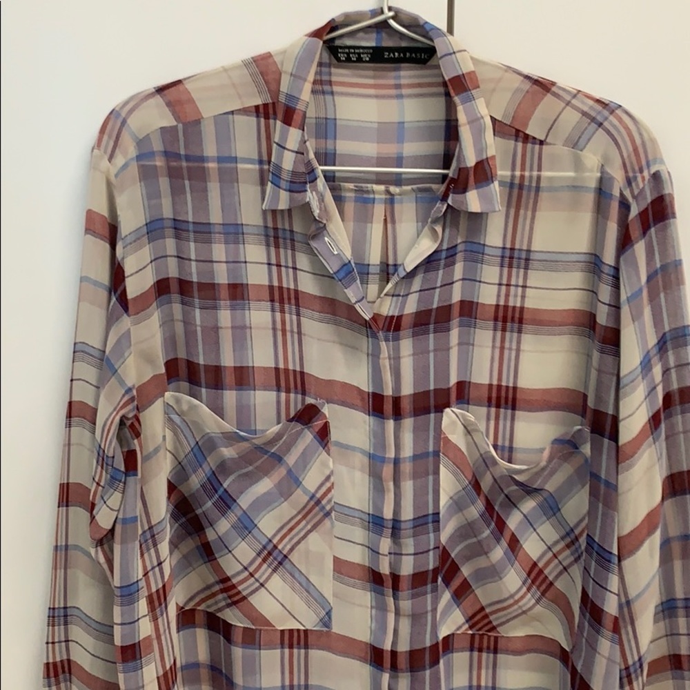 Zara Basic Button Down Shirt - image 6